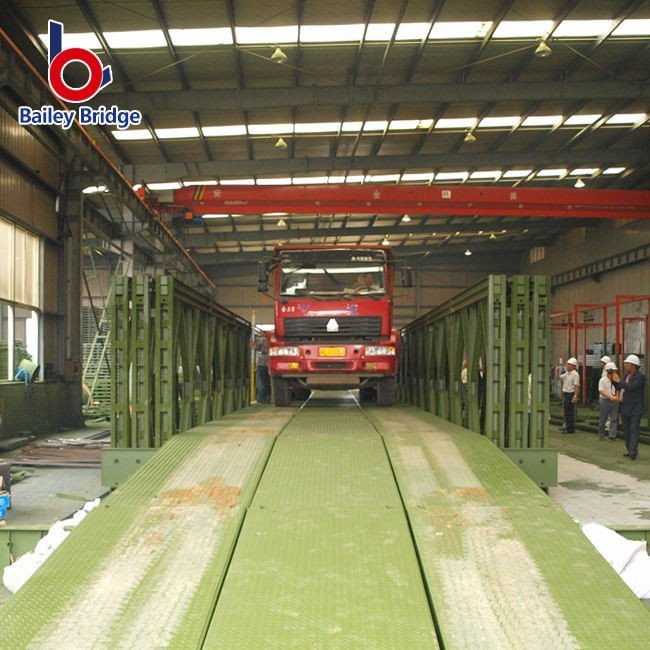 Double Lane Durable Bailey Steel Bridge Temporary Bridge in Tibet