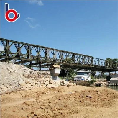 Personalizzabile per il ponte Bailey pedonale della capriata della struttura dei ponti Bailey saldati acciaio ad alta resistenza a doppia corsia